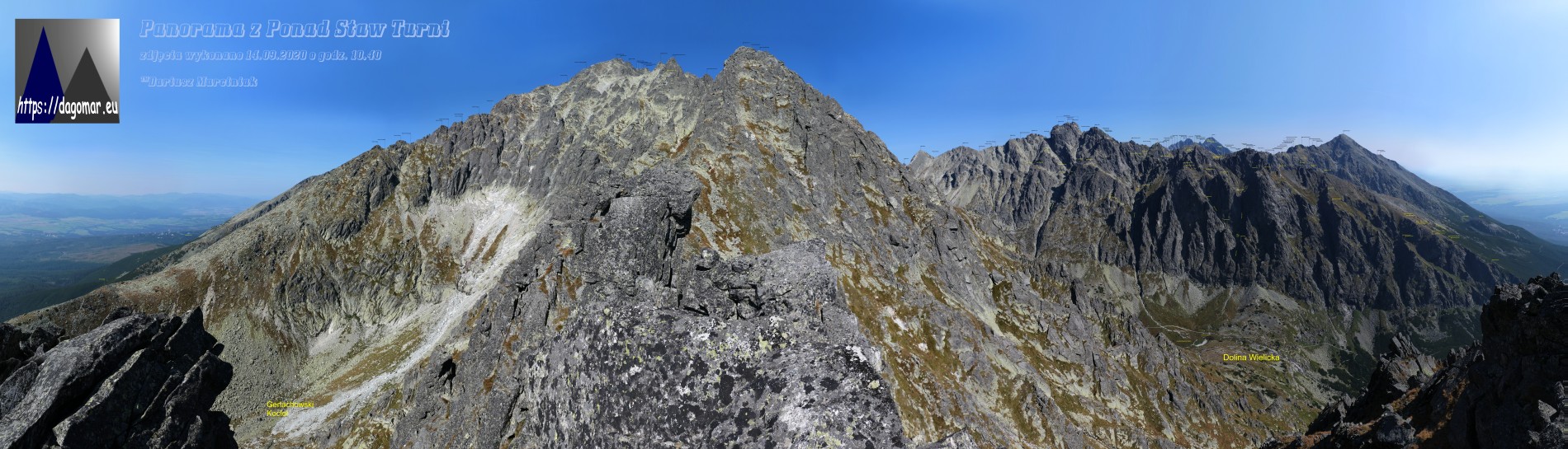 panorama z Ponad Staw Turni